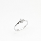 Natural Diamond Ring - Certified Engagement Ring - Real Gold Diamond Ring