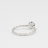 Green Sapphire Ring - Genuine Sapphire Ring - Real Gold Sapphire Ring