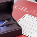 Green Sapphire Ring - Genuine Sapphire Ring - Real Gold Sapphire Ring