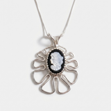 Lady Pendant - Cameo Pendant - Statement Flower Necklace