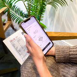 Natural Fire Opal solitaire ring set in 18k solid white gold, a timeless jewelry piece symbolizing creativity and passion, the perfect October birthstone gift for anniversaries, engagements, or milestone celebrations.