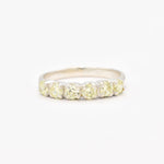 Peridot band ring, August Birthstone, crafted with peridot stones in a solid 925 sterling silver setting, featuring diamond cut clarity for a timeless and elegant look. Perfect for August babies birthday gift ideas.