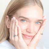 Certified Emerald Ring - 18k Solid Gold Ring - Real Emerald Engagement Ring