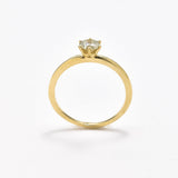 Certified Genuine Diamond Ring - Natural Diamond Engagement Ring - Real Solid 14k Gold Ring