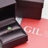 Genuine Emerald Ring - Certified Real Emerald Ring - Gold Emerald Ring