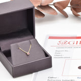 Natural Ruby Solid Gold Necklace in a gift box. A perfect luxury gift idea for her