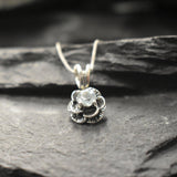 Blue Topaz necklace with vintage silverwork for special occasion styling