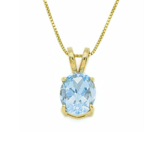 Blue Topaz necklace designed to shine on special occasions