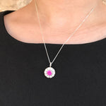 Alexandrite necklace with CZ diamonds for confidence and clarity