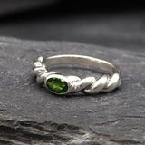Unique green gem makes it a lovely birthstone accessory.