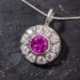 Alexandrite necklace offering subtle luxury with radiant CZ brilliance