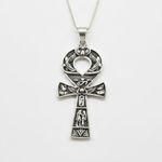 Ankh Silver Necklace - Silver Cross Pendant - Statement Cross Necklace made in 925 Sterling Silver. Ideal for everyday wear and perfect for birthday gifting and special occasions.
