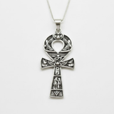 Ankh Silver Necklace - Silver Cross Pendant - Statement Cross Necklace made in 925 Sterling Silver. Ideal for everyday wear and perfect for birthday gifting and special occasions.