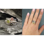 Sterling Aquamarine ring that makes a thoughtful gift for graduation or calming spiritual focus.