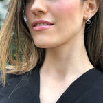 Elegant 925 Sterling Silver Aquamarine Earrings with Oval Natural Blue Stones, perfect for March birthdays and special occasions.