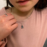 Ballerina Shoes Pendant - Ballet Shoes Necklace - Silver Shoes Necklace