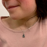 Ballerina Shoes Pendant - Ballet Shoes Necklace - Silver Shoes Necklace