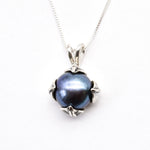 Natural Pearl Pendant made in 925 Sterling Silver with Natural White Pearl in setting, June Birthstone gift idea, symbolizes purity and integrity, ideal for everyday wear and perfect for birthday gifting and special occasions.