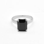 Square Onyx Ring front view