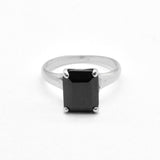 Square Onyx Ring front view