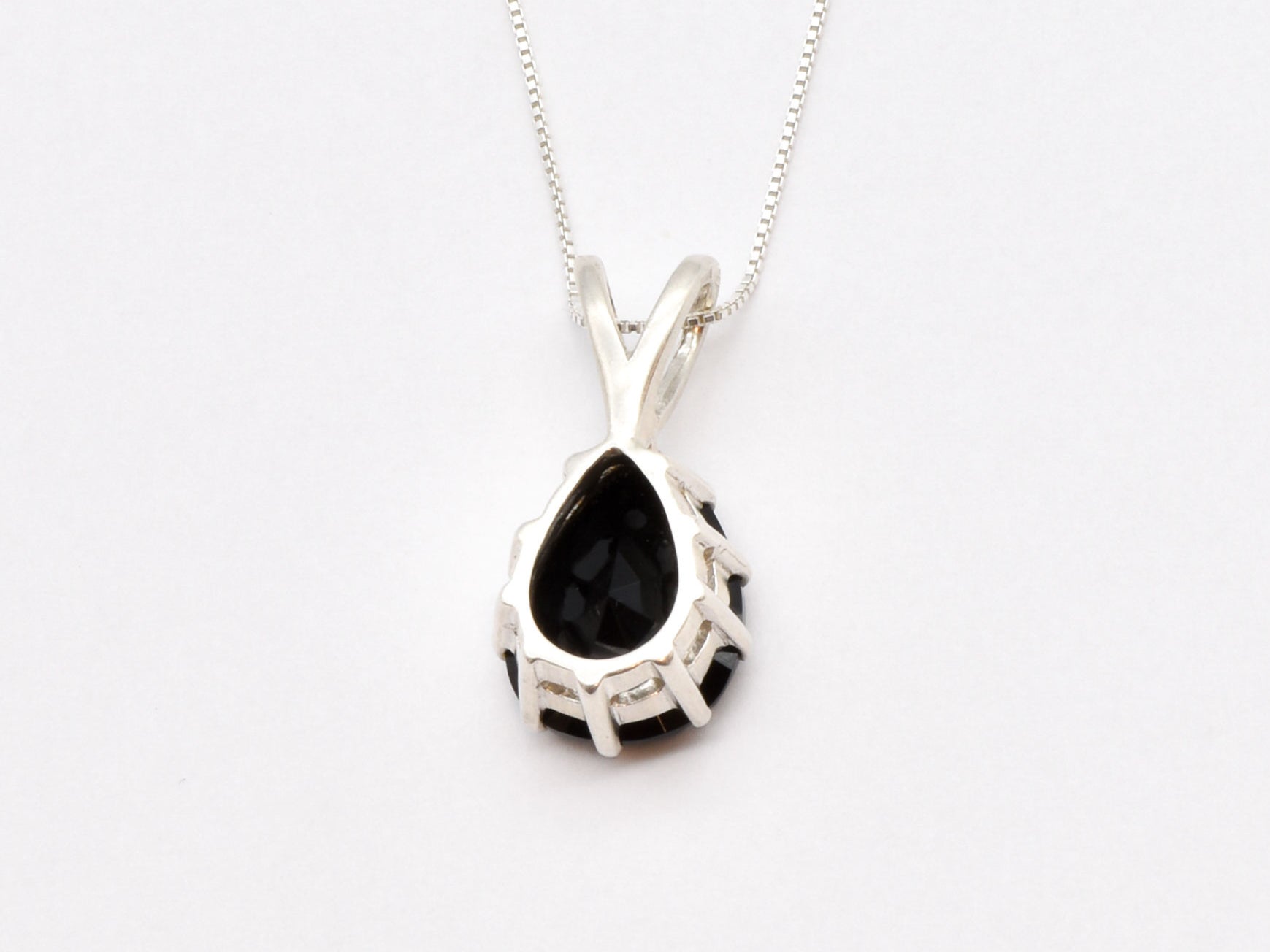 Onyx Pendant adds a luxe edge to minimalist silver accents.