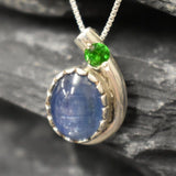 Blue Kyanite Pendant - Real Kyanite Necklace - Blue Teardrop Necklace