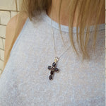 Blue Topaz pendant offering soft blue tones and feminine charm