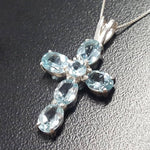 Blue Topaz necklace featuring sparkly accents for timeless elegance
