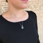 Natural Chrysoprase and Ruby gemstone necklace brings vibrant charm to everyday wear, enhancing emotional calm, perfect as a personal treat or wellness-inspired birthday gift.