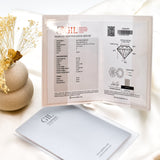 Certified Diamond Engagement Ring - 1 Carat Diamond Ring - Solid Gold Diamond Ring