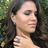 Charming 925 Sterling Silver Earrings with Natural Blue Sapphire, a thoughtful gift for September birthdays and any occasion.