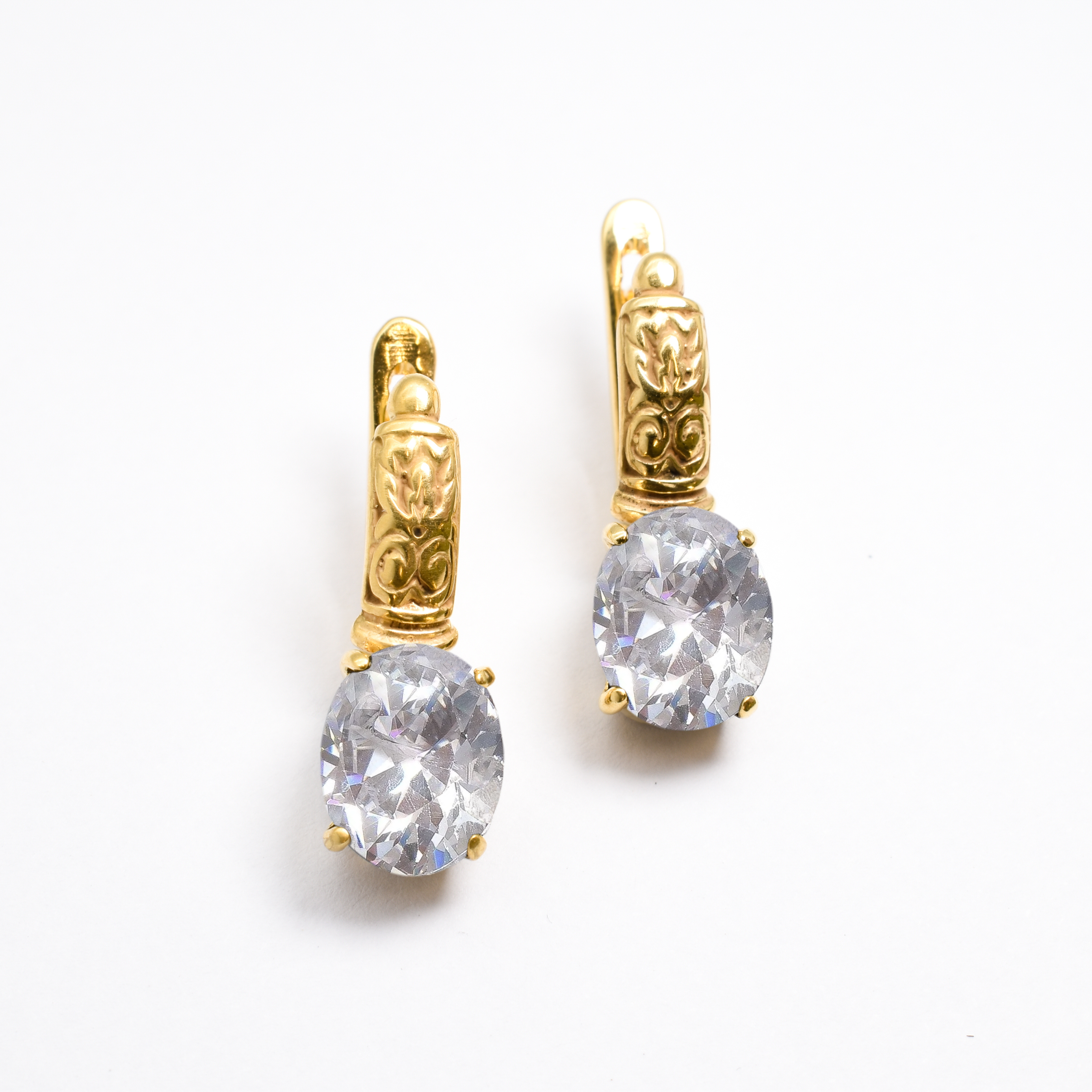 Drop Diamond Earrings - Sparkly Tribal Earrings - Vintage Boho Earrings