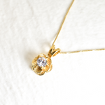 2316-P-cCZZ: Gold Vermeil 18k CZ 5mm