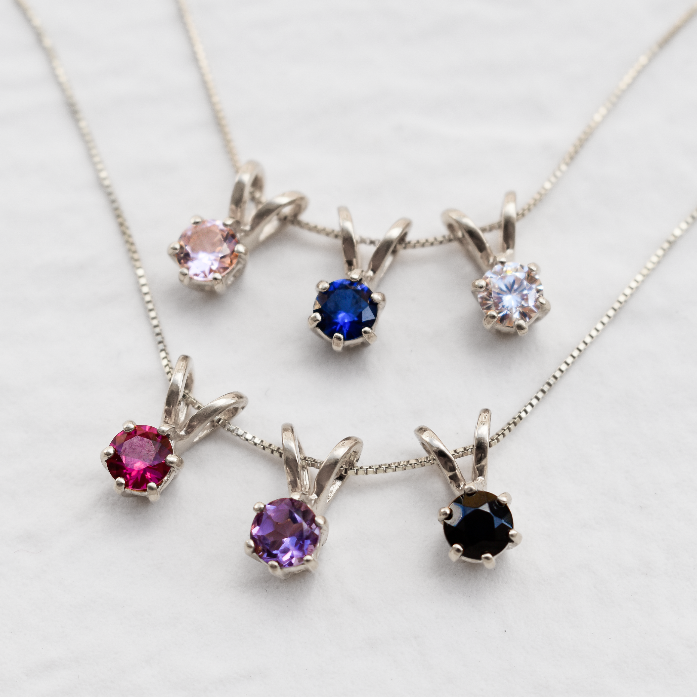 2910-P-cAQU: Sterling Silver 925 Created Aquamarine