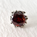 2438-R-cRUB: Sterling Silver 925 Created Ruby