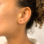 Handmade 14k Yellow Gold Natural Ruby Earrings