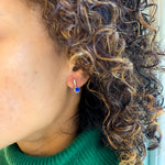 Stylish 925 Sterling Silver Sapphire Earrings featuring a stunning Round Created Blue Sapphire, perfect for special occasions.