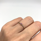 Ruby White Gold Ring - Genuine Ruby Ring - Real White Gold Ring
