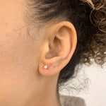 Certified Genuine Diamond Studs - Real 14k Gold Diamond Earrings - Brilliant Diamond Real Gold Earrings (41097002254402)