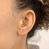 Certified Genuine Diamond Studs - Real 14k Gold Diamond Earrings - Brilliant Diamond Real Gold Earrings (41097002254402)