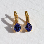 2804-E-cTAN: Gold Vermeil 18k Tanzanite 10x8 oval