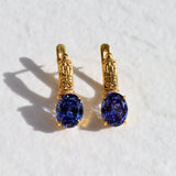 2804-E-cTAN: Gold Vermeil 18k Tanzanite 10x8 oval
