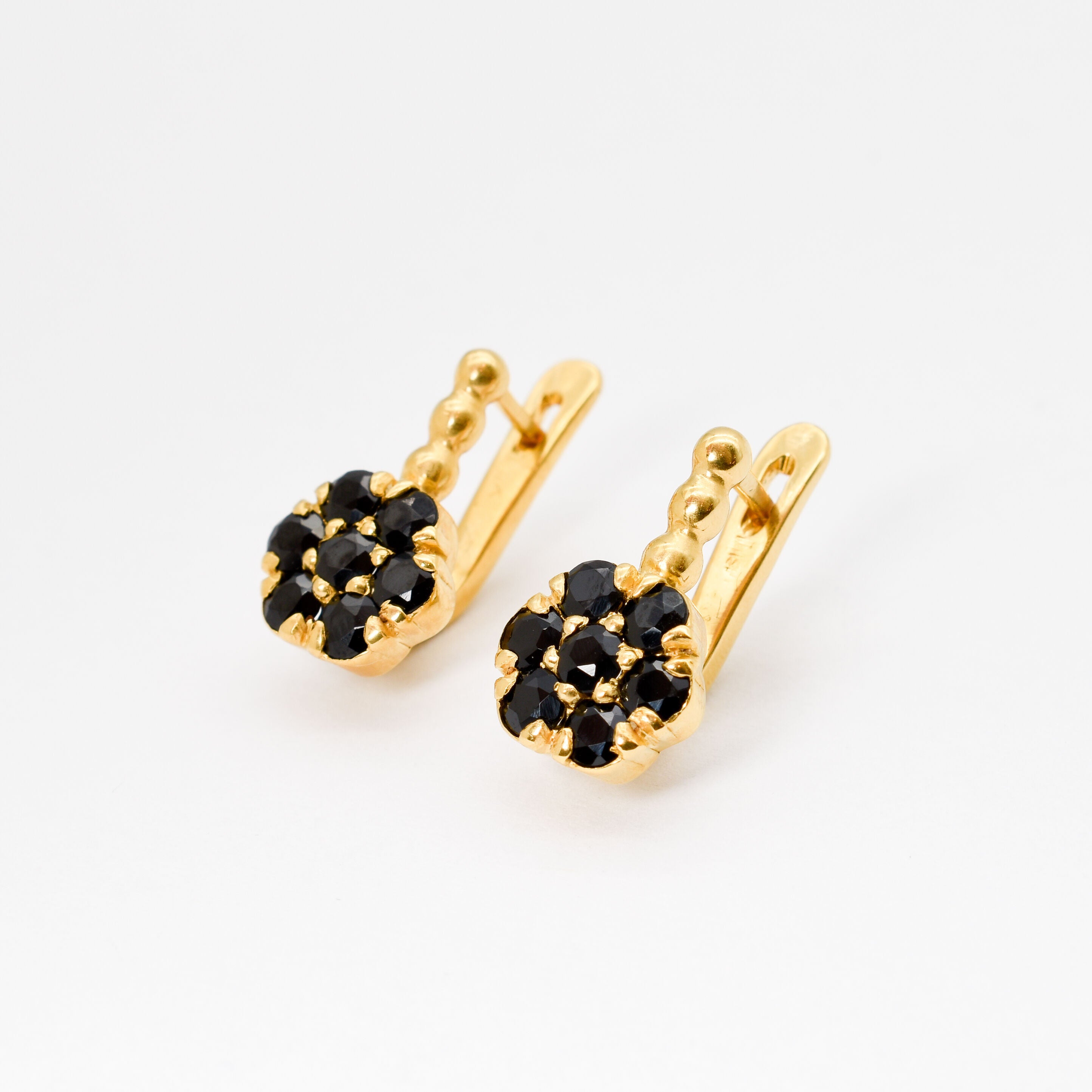 2609-E-nONY: Gold Vermeil 18k Onyx 3mm