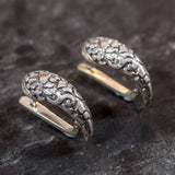 Silver Boho Earrings - Teardrop Earrings - Statement Silver Earrings