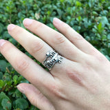Elephant Silver Ring - Boho Statement Ring - Wide Elephant Ring