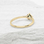 Genuine Emerald Ring - 18k Solid Gold Ring - Real Green Emerald Ring (41097003106370)