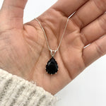 Onyx Pendant Necklace is ideal for weddings or formal dinners.