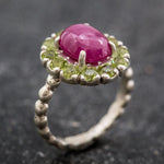 Stunning Natural Ruby Ring in 925 Sterling Silver, a timeless gift celebrating July birthdays and meaningful occasions.