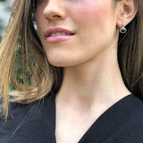 Gold Aquamarine Earrings - Natural Aquamarine Earrings, March Birthstone Earrings