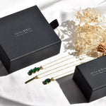 Ideal gifting ideas, Adina Stone Jewelry comes in a luxury cardboard box ready for gifting, green sustanable jewelry box.